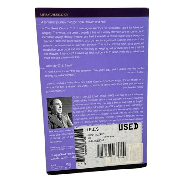 The Great Divorce Paperback Book C.S. Lewis - Picture 2 of 4